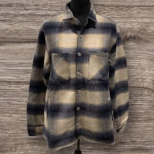 Rawgear Plaid Shirt in Navy and Cream Multi. RG514